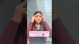 forehead massage ❤️trending viral yogaeverydamnday youtube facemassage shortvideos foryou [upl. by Ytsur]