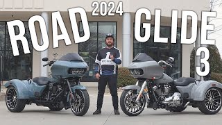 2024 HarleyDavidson Road Glide 3  Trike Review [upl. by Gnihc]