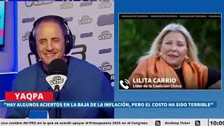 LILITA CARRIO con ERNESTO TENEMBAU destrozan a milei lilitacarrio tenembaum milei garrahan [upl. by Dumah]