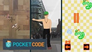 Pocket Code  create your own games directly on your phone [upl. by Adnalra]