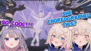 FuwaMoco and Biboo react to Banchos amazing dance HololiveFuwaMoco EngSub [upl. by Snowber]