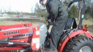 Mahindra 3316 Turbo HST w Loader and Bush Hog [upl. by Karlen]