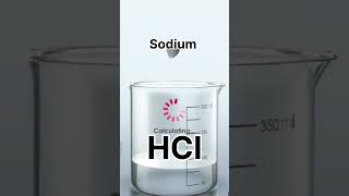 Sodium reacts violently with HCl shortsfeed chemistry practical experiment viral reaction [upl. by Florina]