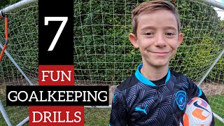 7 Fun Goalkeeper Training Drills for Kids U5 U6 U7 U8 U9 U10  Football Coaching for Kids [upl. by Ellenet41]