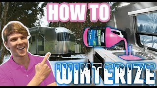 How To Winterize An RV or Travel Trailer  19CB Bambi Airstream [upl. by Lolande]