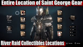 Assassins Creed Valhalla River Raid Collectibles Saint George Legendary Armor Included [upl. by Jahn]