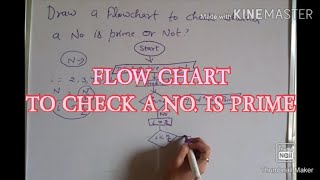 FLOW CHART TO CHECK A NUMBER IS PRIME OR NOT [upl. by Arodasi]