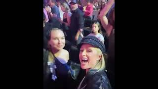 Sia and Paris Hilton dance and sing at Katy Perrys PLAY show in Las Vegas [upl. by Greeley]