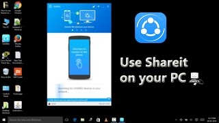 How to use Shareit on Pc latest Version 340 [upl. by Drislane]