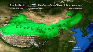 Science Bulletins Chinas quotGreat Green Wallquot—A Dust Antidote datavisualization [upl. by Nahtanaoj834]