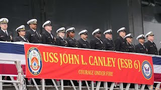 USS John L Canley commissioning [upl. by Wayne]