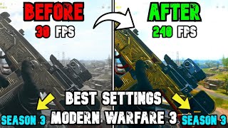 Best PC Settings for COD Modern Warfare 3 SEASON 3  Optimize FPS amp Visibility [upl. by Kamp]