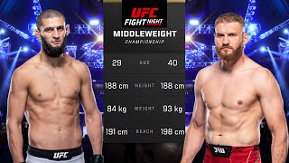 Khamzat Chimaev vs Jan Blachowicz Full Fight  UFC 5 Fight Night [upl. by Spooner914]