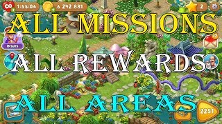 Gardenscapes  All Missions  All Rewards  All Areas Unlocked Part 1  0  Endless [upl. by Shelli]