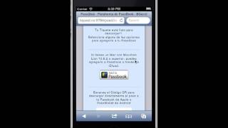 Funcionamiento de Passbook en iPhone [upl. by Nelav]