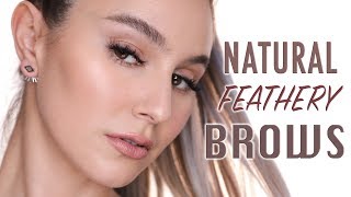 Natural Brow Routine  Textured Fluffy amp Feathery  Karima McKimmie [upl. by Notna]