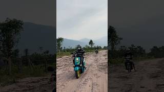 Offroad with honda dream and qbix [upl. by Leddy]