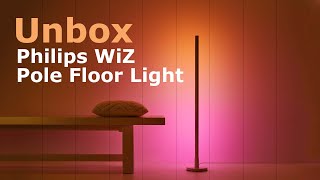 Unbox đèn sàn Philips WiZ Pole Floor Light  Gu Công Nghệ [upl. by Elisee638]