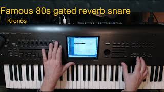 Korg Kronos a Tutorial 024 Famous 80s gated reverb SNARE [upl. by Mozelle17]