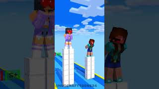 Cargo Skates Love Run Aphmau vs Noob minecraft fyp [upl. by Ynagoham]