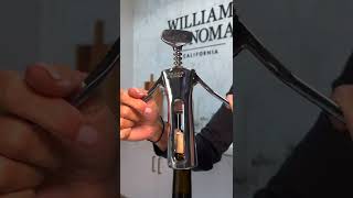 Wine Bottle Opening with Winged Corkscrew [upl. by Gilli]