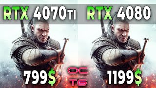 RTX 4070 ti vs RTX 4080 Test in 10 games in QHD  UWQHD  ULTRA HD  4k  Testing games [upl. by Ilowell]