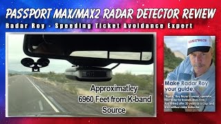 Escort Passport Max and Max2 Radar Detector Review  Radar Roy [upl. by Nnyleuqaj]