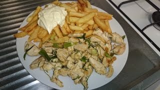 GEBAKKEN KIPFILET A LA LENTE MET FRIETEN Fried Chicken a la spring with Belgium Fries SIMPLE FOOD [upl. by Munsey]