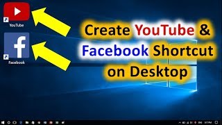 How to Create Facebook Shortcut on Desktop [upl. by Ellerahs]