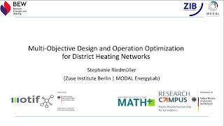 Multi objective design and operation optimization for district heating networks [upl. by Naynek]