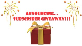 Subscriber Goal Giveaway Let’s get to 4000 [upl. by Kired126]