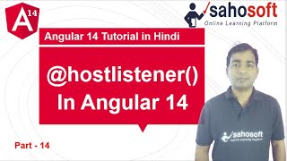 hostlistener in Angular 14 application  Angular 14 Tutorial in Hindi [upl. by Ria429]