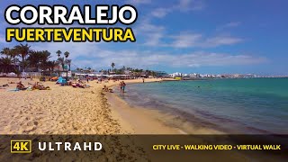 Walking in Corralejo 4K Fuerteventura Canary Islands [upl. by Atikahc347]