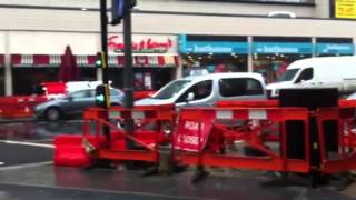 Redhill town centre twoway traffic roadworks [upl. by Suiravaj659]