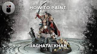 Contrast How to Paint Jaghatai Khan Primarch of the White Scars [upl. by Boccaj]