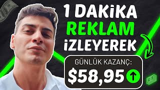 YENİ SİTE 1 DAKİKALIK REKLAM İZLEYEREK 5 PARA KAZAN 💰 İnternetten Para Kazanma Yolları 2024 [upl. by Abebi]