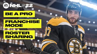 NHL 22 ROSTER SHARING  Franchise Mode  Be A Pro Deep Dive [upl. by Wey891]