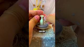 ELE Faz MINI VASOS De CERÂMICA créditos 小江陶艺taoxiaojiang20 no Douyin arte artista [upl. by Wayolle911]