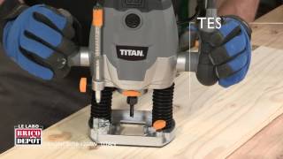 Labo Brico  Test défonceuse Titan 1250 W [upl. by Eiramyllek]