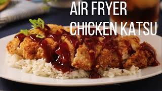 How To Make Air Fryer Chicken Katsu At Home  Foodie Channel [upl. by Hank638]