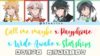 ↳ Call me Maybe x Payphone x Wide Awake x Starships  Genshin Impact 4nemo Ver ↲ [upl. by Ahseuqram]