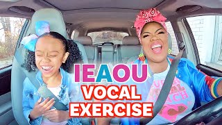 Special Little Singer SINGS Vocal Warmups in Car w Vocal Coach [upl. by Suraved431]