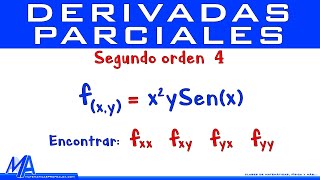 Derivadas parciales de segundo orden  Ejemplo 4 [upl. by Mendelson]