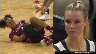 Player KICKED After Trying To TRIP Opponent With Her Legs Then Waves Goodbye To Her After Ejection [upl. by Frasch]