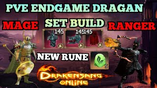 DRAKENSANG  RANGERMAGE  PVE ENDGAME BUILDS WITH DRAGAN SET  NEW CONCENTRATED SPRING RUNES [upl. by Yltnerb]