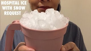 ASMR HOSPITAL ICE AND POWDERY SNOW REQUEST [upl. by Kenlee]