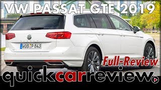 2019 Volkswagen VW Passat GTE Facelift Test Drive Consumption Range Price Hybrid Review  English [upl. by Feldt]