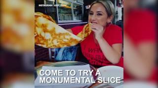 A Yonkers Pizzeria Sells a 2FootLong Pizza Slice [upl. by Isnan]