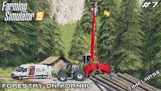 Pulling BIG LOGS with YARDER  Forestry on Kornau  Farming Simulator 19  Episode 7 [upl. by Lisha]