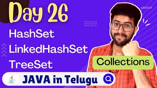 Day 26  Java Collections HashSet TreeSet in Telugu  Java Course in Telugu  Vamsi Bhavani [upl. by Yauq145]